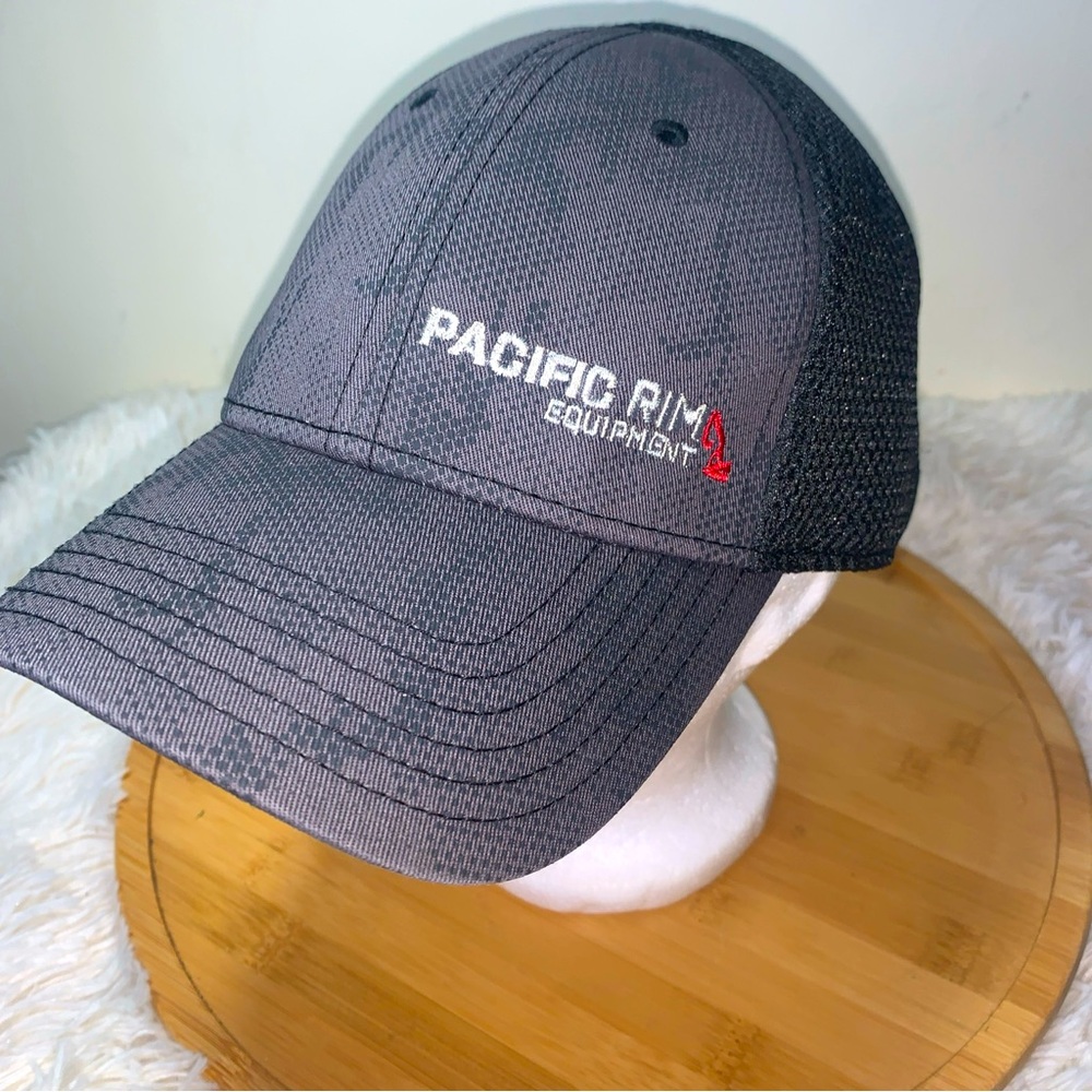 Pacific Rim Equipment Hat Cap Mesh Snapback Black Grey Camo Men’s Adjustable